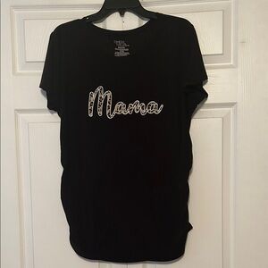 Time and Tru Maternity Mama Shirt